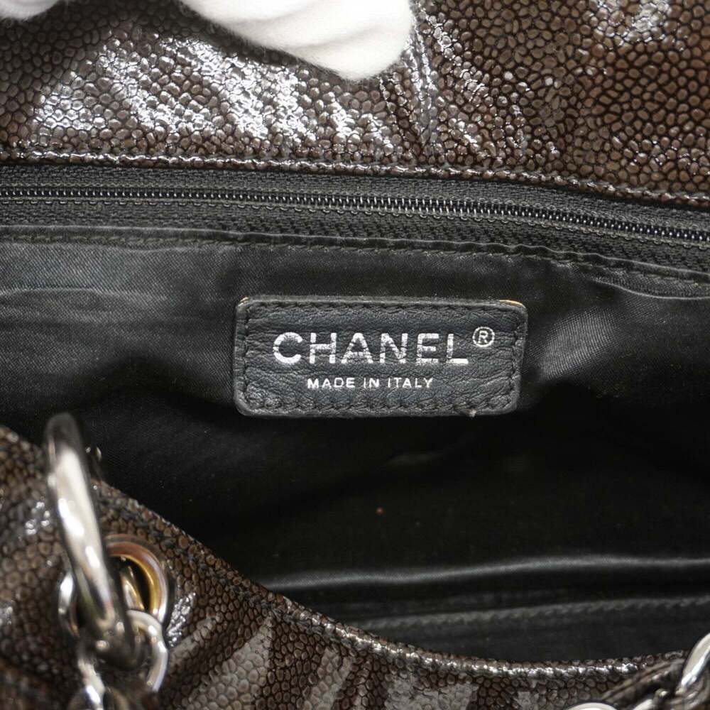 CHANEL Black Leather Tote Bag - Picture 5 of 11